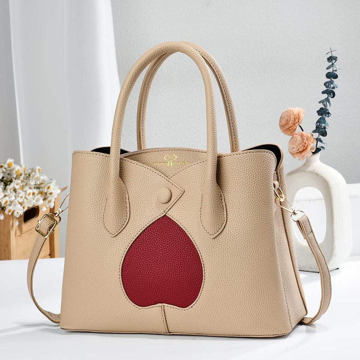 Damen elegante Handtasche mit einzigartiger Herz-Applikation Nord Taschen