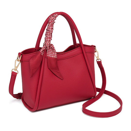 Damen Handtasche mit modischem Schal-Detail und verstellbarem Schulterriemen Nord Taschen
