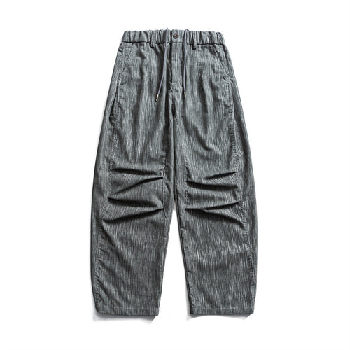 Herren weite Cordhose im Workwear‑Look mit elastischem Bund, Kordelzug und Kniefalten Nord Taschen