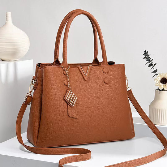 Damen elegante Handtasche mit strukturiertem Design und abnehmbaren Schulterriemen Nord Taschen