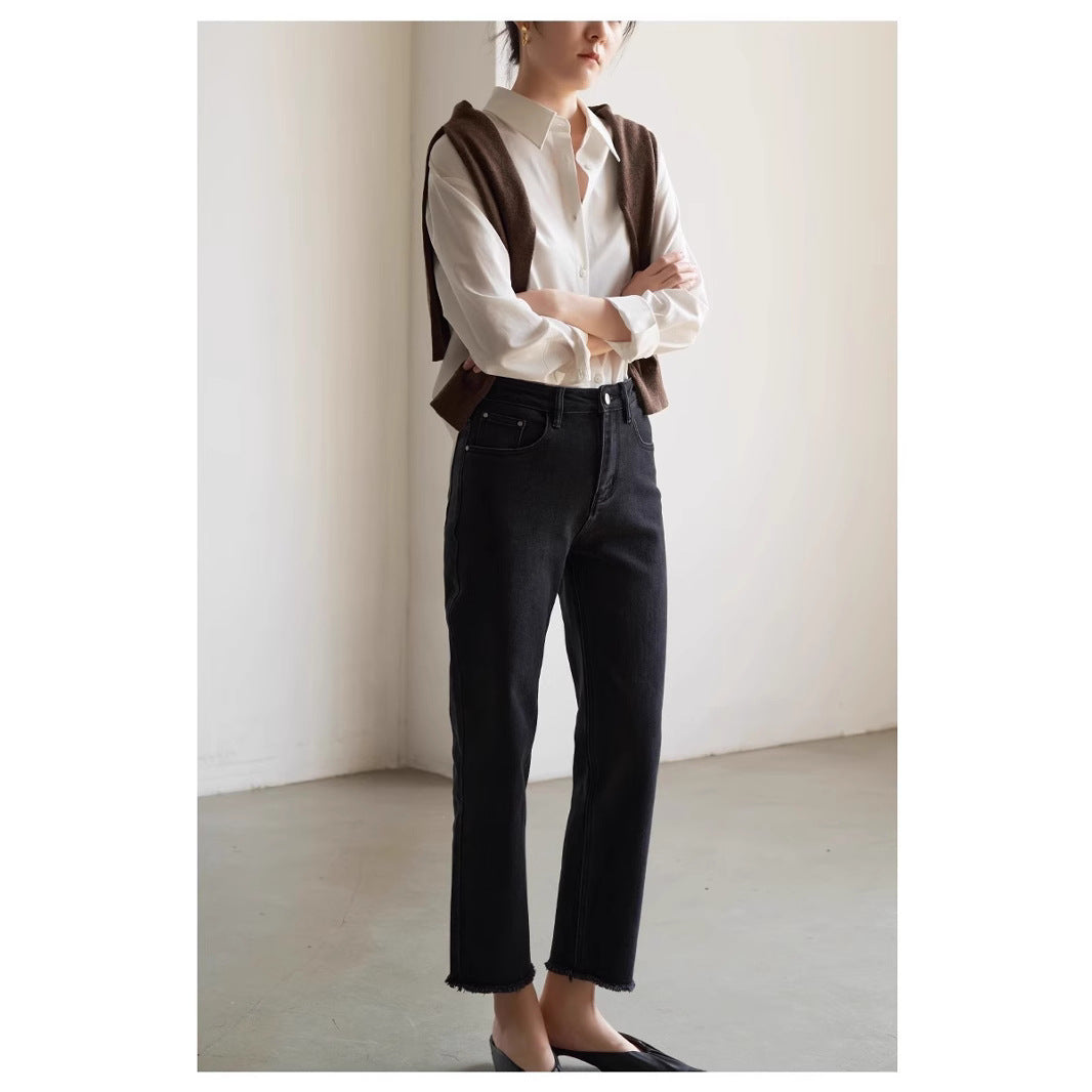Damen Schicke und lässige Bluse mit oversized Schnitt Nord Taschen