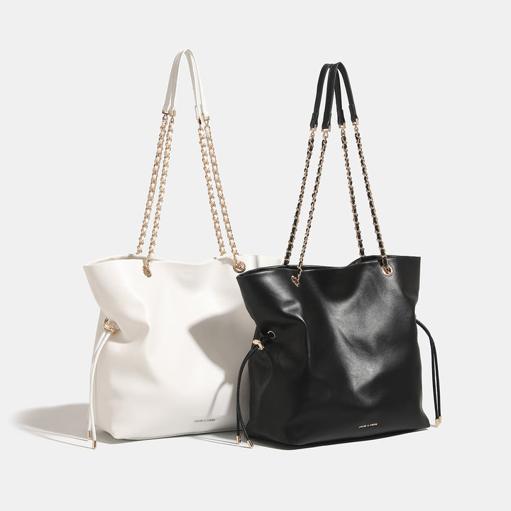 Damen Beuteltasche aus hochwertigem Leder mit stilvollem Kettenzug Nord Taschen