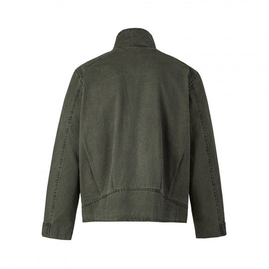 Herren Kurzjacke aus Canvas im Field‑Style mit Stehkragen, Reißverschluss und Multifunktionstaschen Nord Taschen