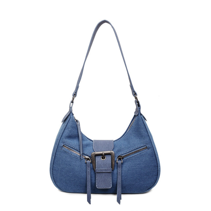 Damen Schultertasche mit modischem Reißverschluss-Detail Nord Taschen