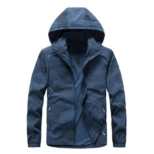 Herren Ultraleichter Softshell-Hoodie mit Tarnmuster, wasserabweisend und atmungsaktivem Meshfutter Nord Taschen
