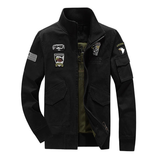 Herren Utility-Canvasjacke mit wärmender Teddyfleece-Innenlage und verdecktem Reißverschluss Nord Taschen