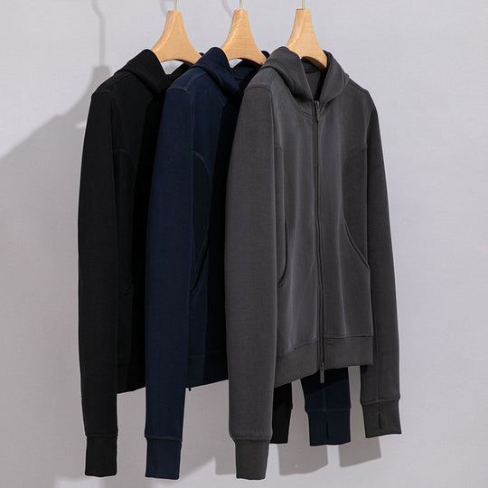 Damen Breite Baumwoll-Frottee-Loungehose mit hohem Bund und Tunnelzug Nord Taschen