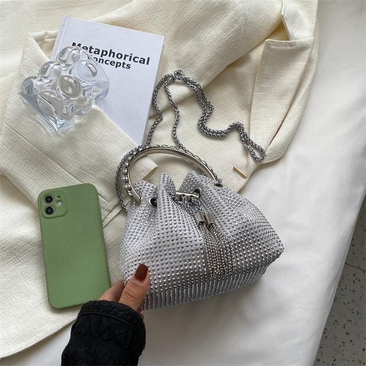 Damen modische Beuteltasche mit Strassverzierungen Nord Taschen