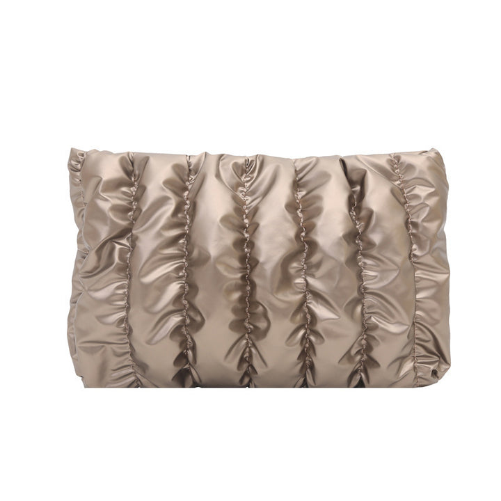 Damen elegante Clutch-Tasche mit geschmeidiger Pfennig-Optik Nord Taschen
