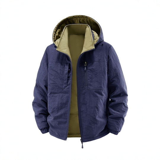 Herren Thermo-Fieldjacke mit Fleece-Innenfutter, Kapuze und Fronttaschen Nord Taschen