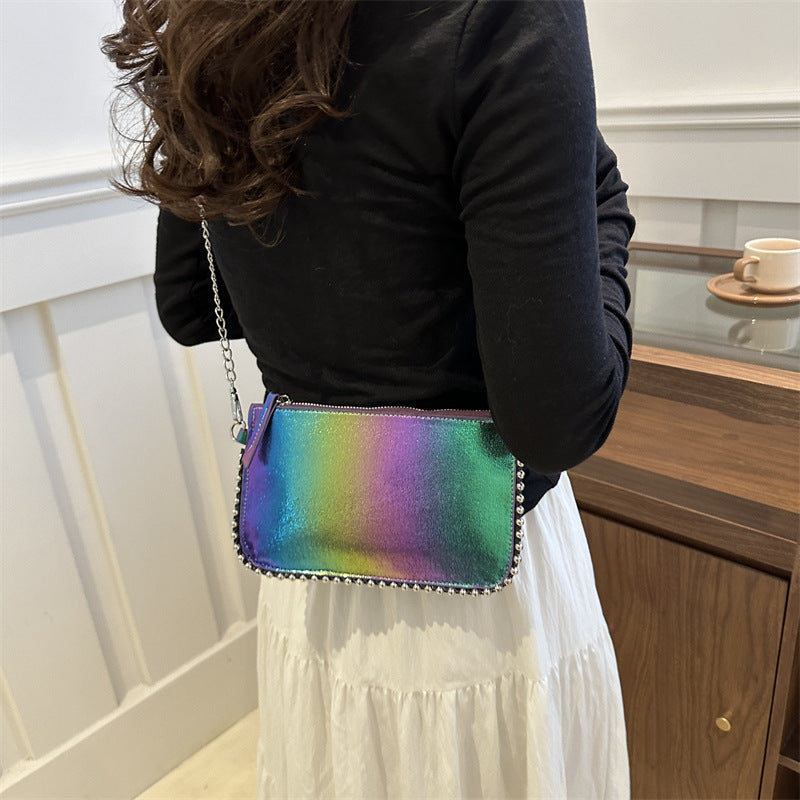 Damen elegante Clutch Tasche mit Kettendetails Nord Taschen