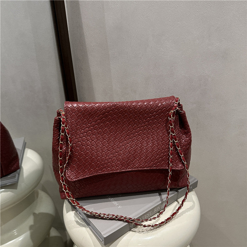 Damen Schultertasche aus hochwertigem geflochtenem Leder Nord Taschen