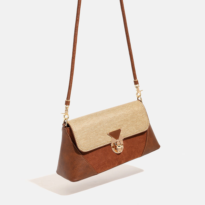 Damen Umhängetasche mit elegantem Magnetverschluss und strukturiertem Deckel Nord Taschen