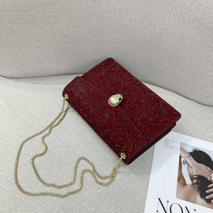 Damen Clutch mit funkelndem Strass Nord Taschen