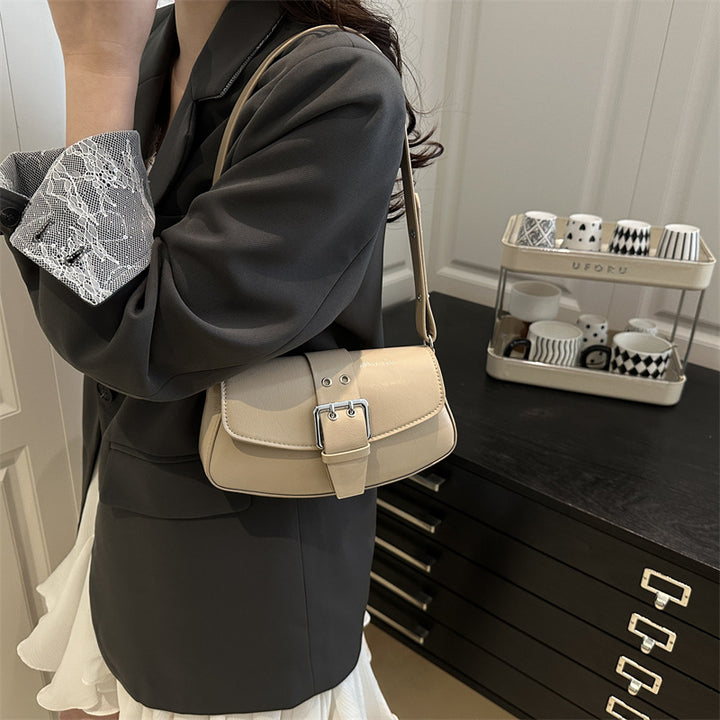 Damen Umhängetasche mit eleganter Schnallenverzierung Nord Taschen