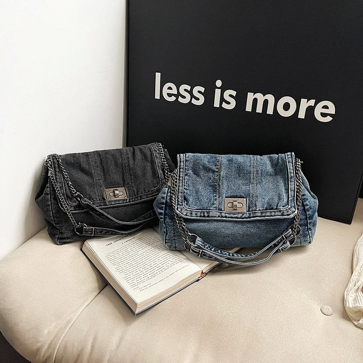 Damen elegante Umhängetasche im Jeans-Look Nord Taschen