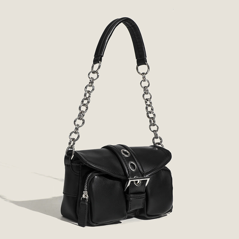 Damen Schultertasche mit verstellbarem Kettenriemen und fließendem Design Nord Taschen