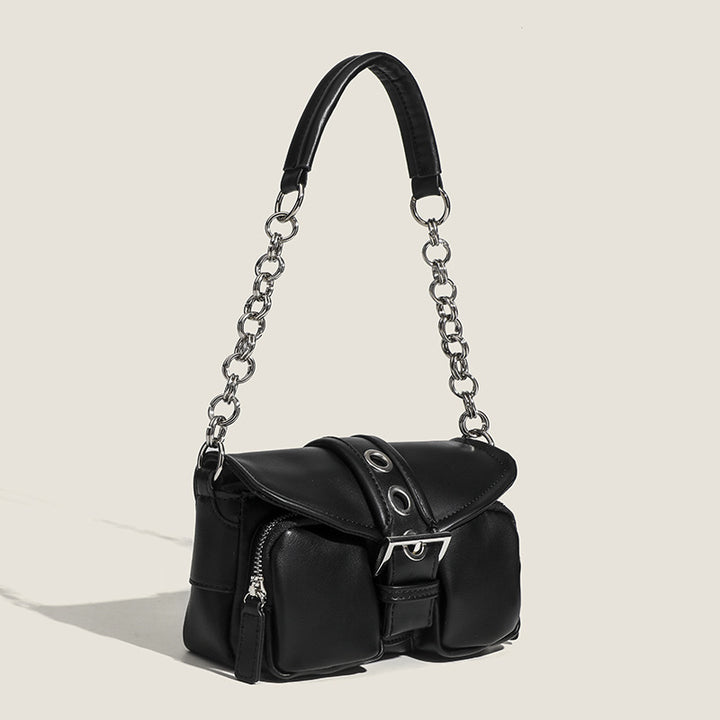 Damen Schultertasche mit verstellbarem Kettenriemen und fließendem Design Nord Taschen
