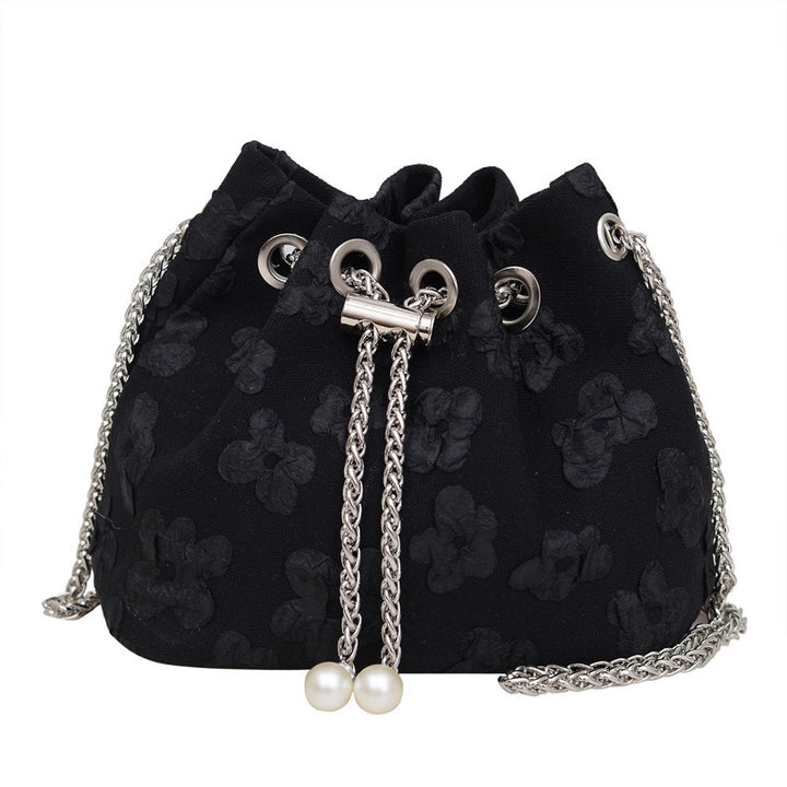 Damen Beuteltasche mit floralem Reliefdesign Nord Taschen