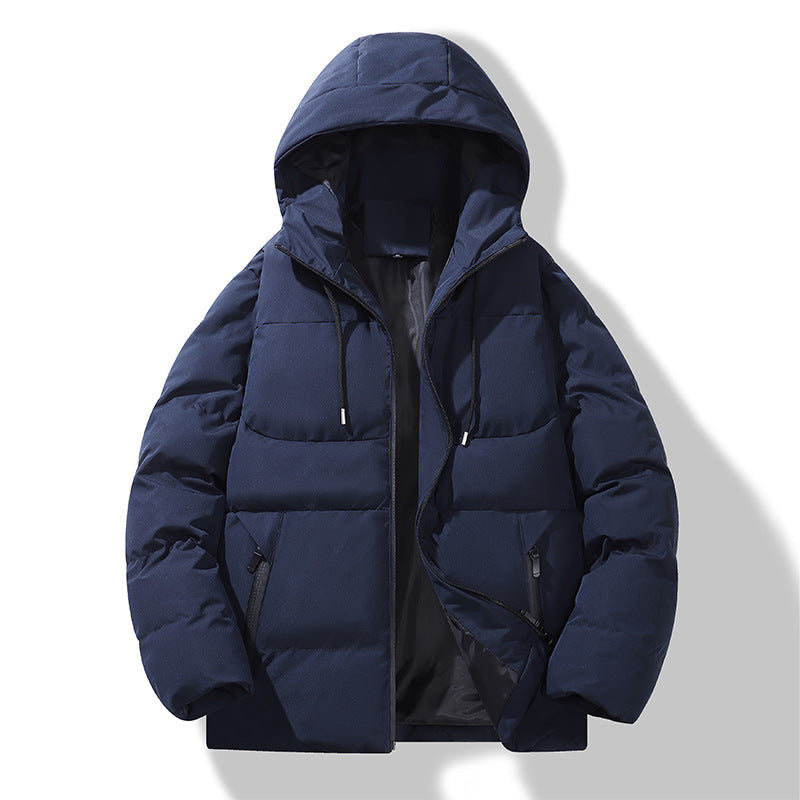 Herren Gepolsterte Steppkapuzenjacke mit Thermofüllung und winddichter Außenhaut Nord Taschen