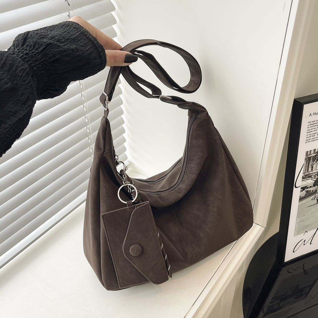 Damen elegante Hobo-Tasche mit abnehmbarem Münzfach Nord Taschen