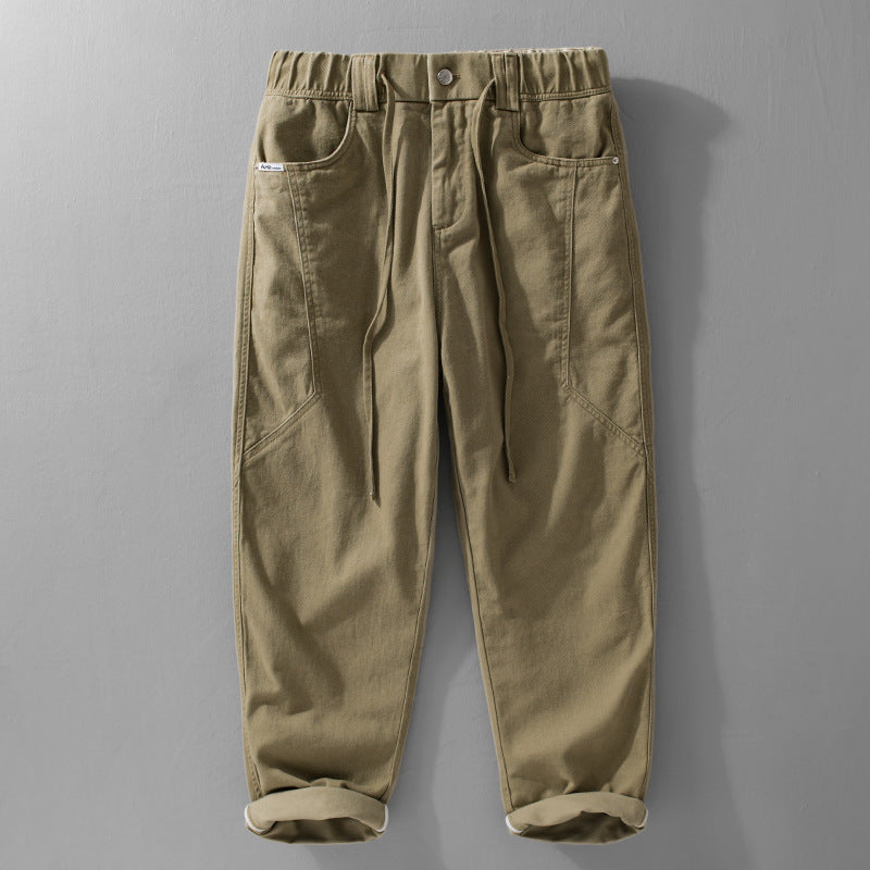 Herren Utility-Cargohose mit elastischem Bund, Tunnelzug und aufgesetzten Taschen Nord Taschen