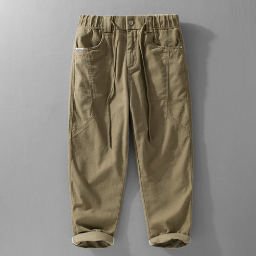 Herren Utility-Cargohose mit elastischem Bund, Tunnelzug und aufgesetzten Taschen Nord Taschen