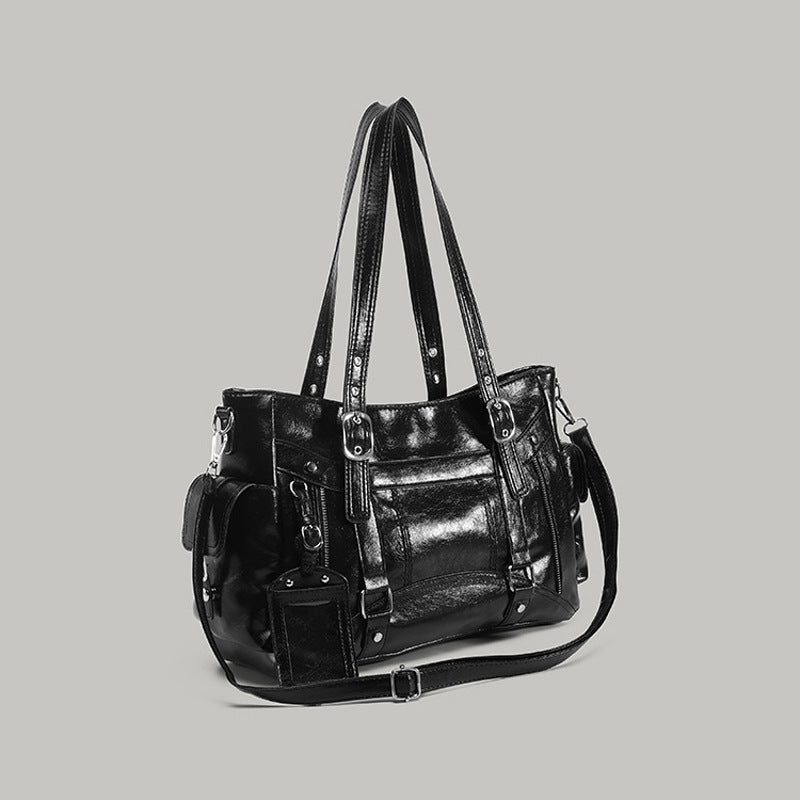 Damen Handtasche mit verstellbarem Trageriemen und mehreren Fächern Nord Taschen