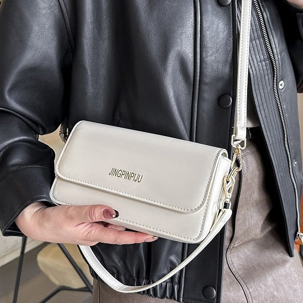 Damen Umhängetasche mit hochwertigem Kunstleder und elegantem Klappenverschluss Nord Taschen