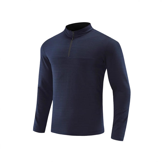 Herren Funktions-Halbzip-Langarmshirt mit Stehkragen und atmungsaktivem Stretchmaterial Nord Taschen