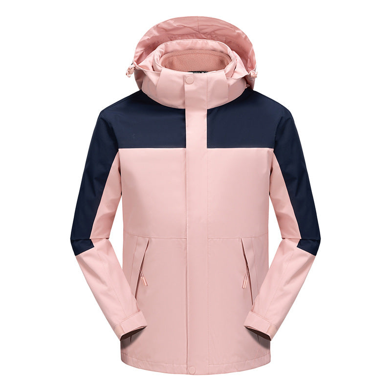 Herren Wasserabweisende Softshell-Jacke mit verstellbarer Kapuze und verdeckten Reißverschlusstaschen Nord Taschen