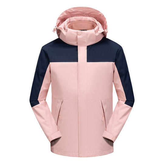 Herren Wasserabweisende Softshell-Jacke mit verstellbarer Kapuze und verdeckten Reißverschlusstaschen Nord Taschen