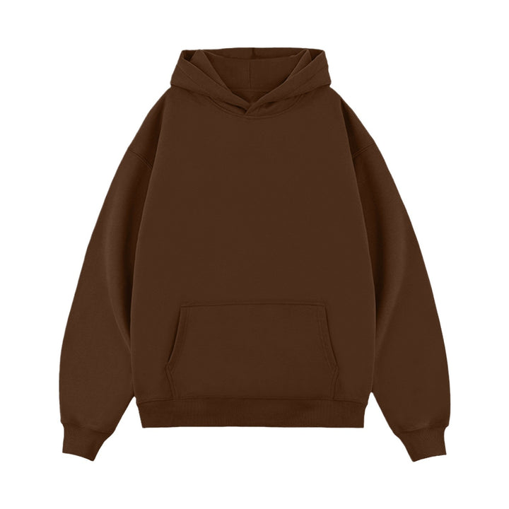 Unisex nan minimalistischer Oversize-Kapuzenpullover mit gedoppelter Kapuze, tiefer Schulter und breitem Rippbund Nord Taschen
