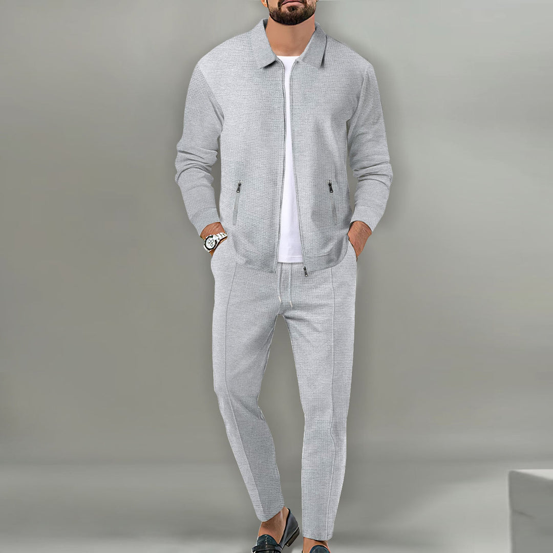 Herren sportliches Komplettset mit eleganter Oberjacke