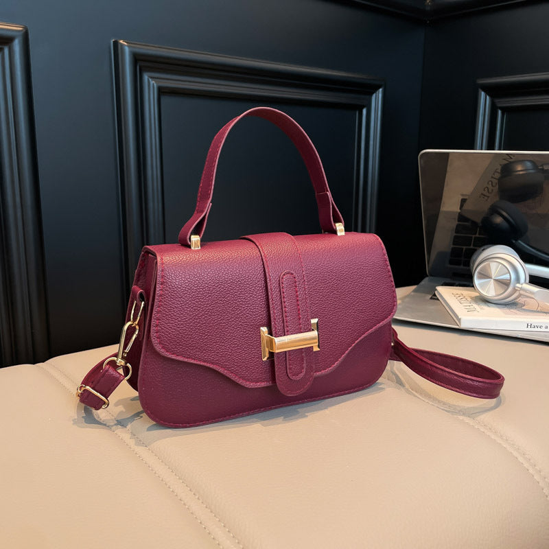 Damen elegante Umhängetasche mit strukturiertem Verschluss Nord Taschen