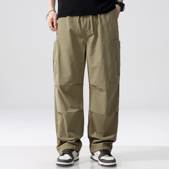 Herren Weite Cargohose im Utility‑Stil mit Kordelzug und aufgesetzten Beintaschen Nord Taschen