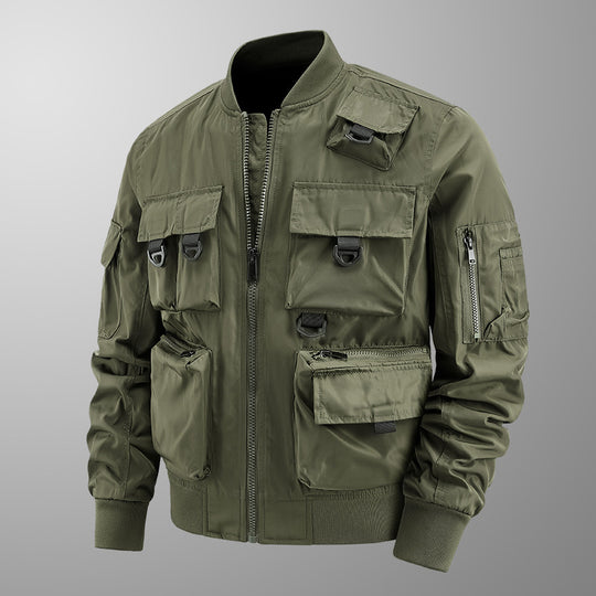 Herren taktische Multi-Pocket Bomberjacke mit Utility-Taschen Nord Taschen