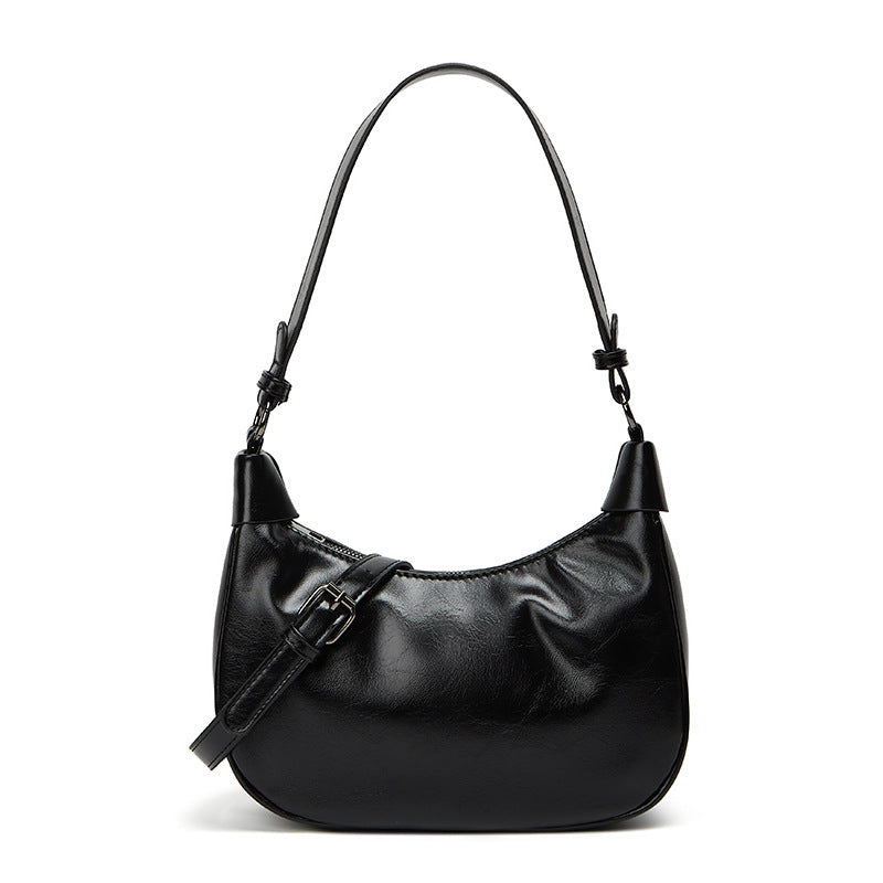 Damen Schultertasche mit elegantem Faltendesign und abnehmbarem Gürtel Nord Taschen