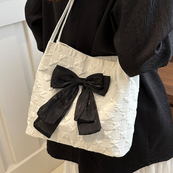 Damen Hobo-Tasche mit dekorativem Schleifenakzent und strukturiertem Design Nord Taschen
