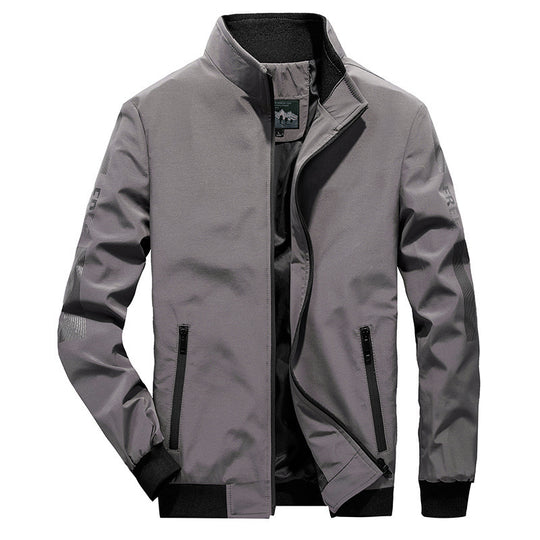Herren Leichter Softshell-Bomber mit reflektierenden Ärmeldetails und hohem Stehkragen Nord Taschen