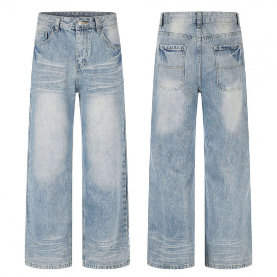 Damen Kurz geschnittene High‑Waist Culotte-Jeans mit weitem Bein, Retro‑Wash und softer Denimqualität Nord Taschen