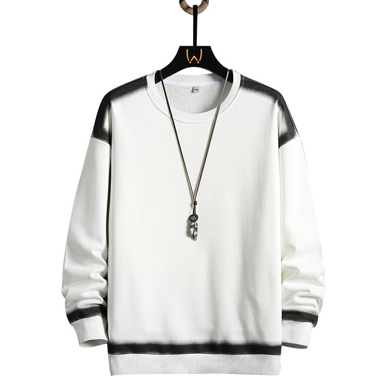 Herren Oversized Sweatshirt mit dezentem Farbverlaufbesatz und Rundhalsausschnitt Nord Taschen