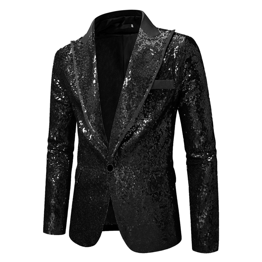 Herren Glitzernder Smokingblazer aus hochwertigem Satin