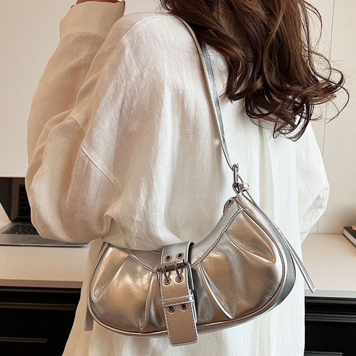 Damen Hobo-Tasche mit eleganter Faltenstruktur und robustem Tragegriff Nord Taschen