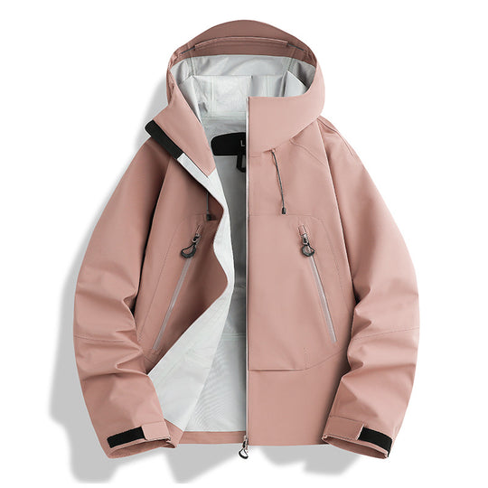 Herren wasserdichte Softshell-Jacke mit herausnehmbarer Stepp-Innenjacke Nord Taschen