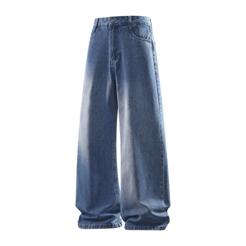 Damen Weite hochtaillierte Baggy-Jeans im Vintage-Look mit extra weitem Bein Nord Taschen