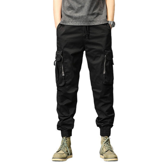 Herren Leichte Tactical-Cargo-Jogginghose mit Tunnelzugbund, Kniepaneelen und Multifunktionstaschen Nord Taschen
