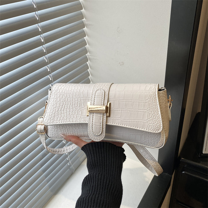 Damen Clutch-Tasche im edlen Kroko-Look mit praktischem Klappverschluss Nord Taschen