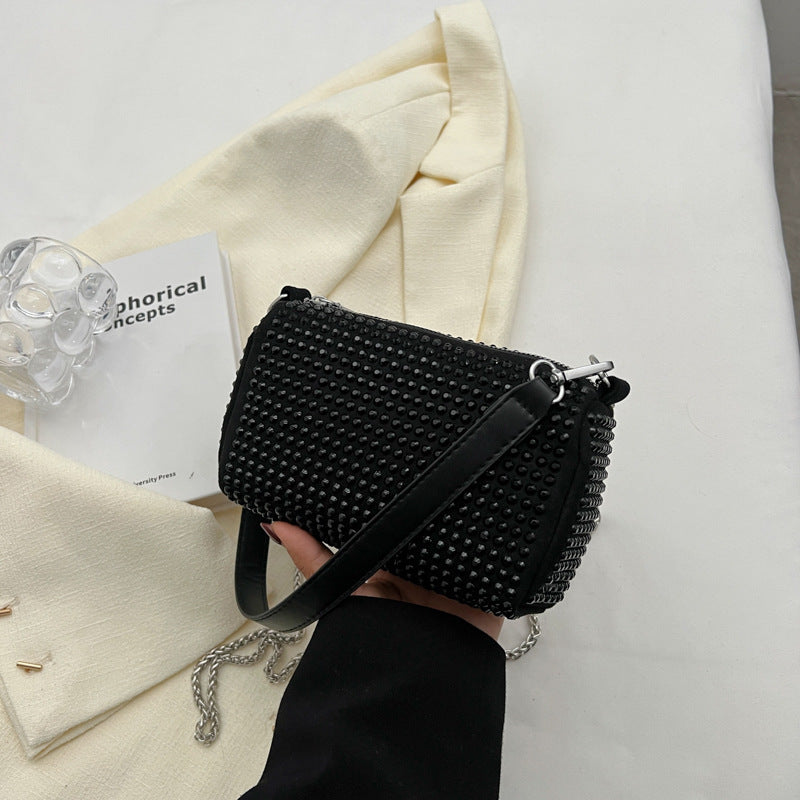 Damen glamouröse Clutch-Tasche mit funkelnden Strassverzierungen Nord Taschen