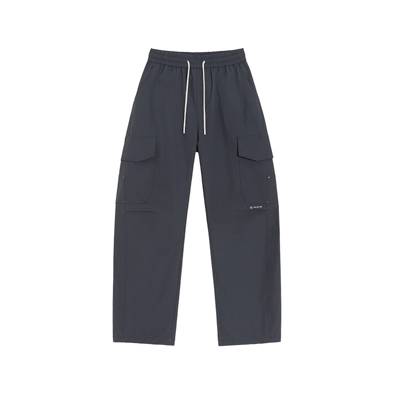 Herren Cargo-Freizeithose mit elastischem Bund, Kordelzug & aufgesetzten Klappentaschen Nord Taschen